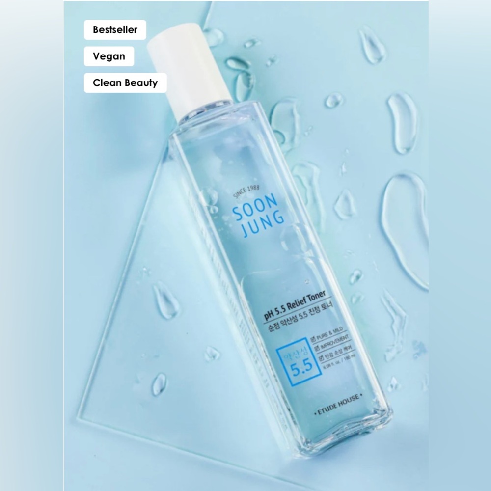 ETUDE HOUSE SoonJung pH 5.5 Relief Toner 6.76 fl oz — BRAND NEW/Sealed!